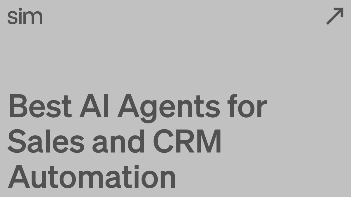 Best AI Agents for Sales and CRM Automation