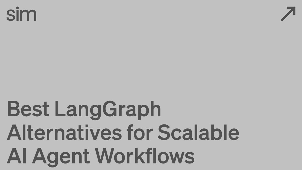 Best LangGraph Alternatives for Scalable AI Agent Workflows